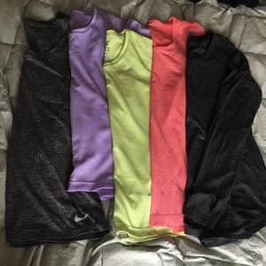Various Exercise Shirts